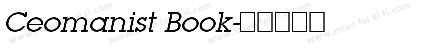 Ceomanist Book字体转换